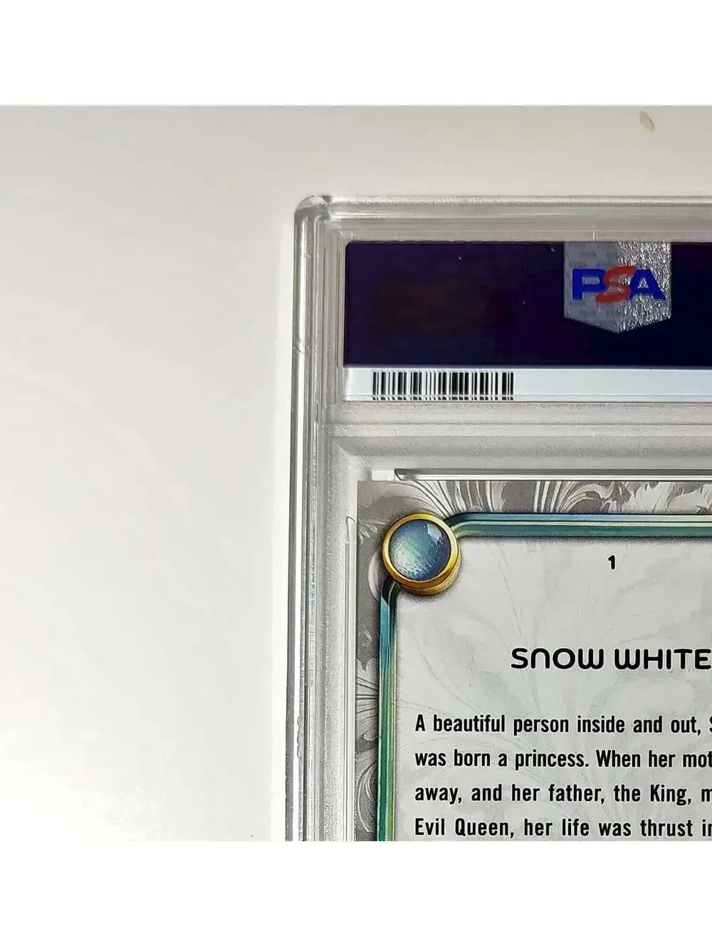 Snow White 2025 Topps Disney #1 Winter Snow White and the Seven Dwarfs PSA 9